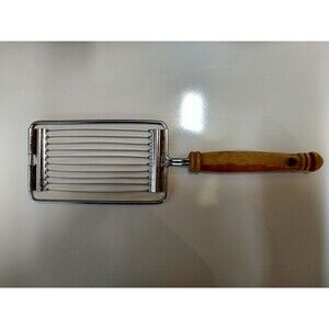 Vintage Ekco 10 Blade Miracle Cheese Slicer w/ Wood Handle (Made in USA)